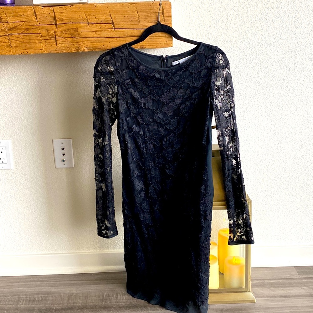 Diane Von Furstenburg lace cocktail dress.
